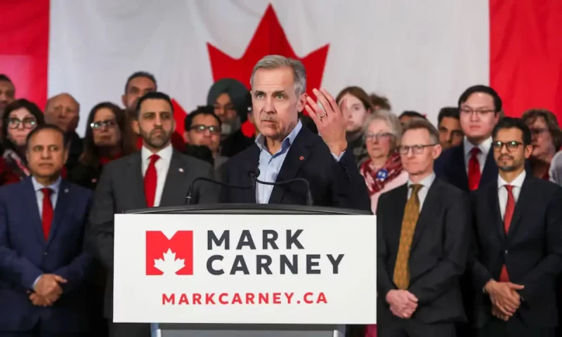 Canada will &ldquo;stand up to bully&rdquo; after US tariff announcement, says PM contender Carney