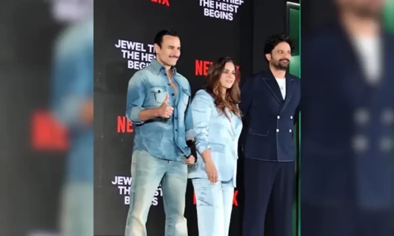Saif Ali Khan says &lsquo;nice to be standing&rsquo; in his first appearance since stabbing incident