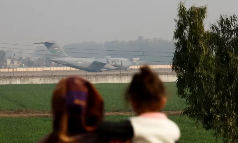 US military plane flies 104 illegal immigrants back to India