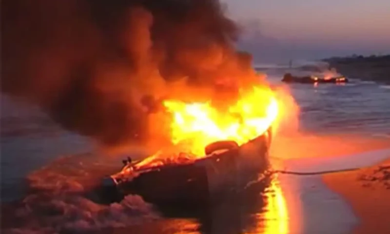 Three fishermen die in fire on Iranian fishing vessel in Gwadar