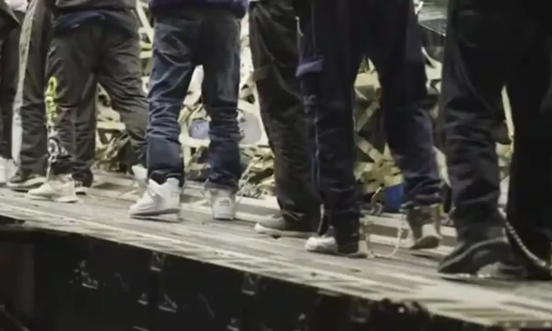 US Border Patrol Chief releases video of shackled Indian immigrants boarding C-17 plane
