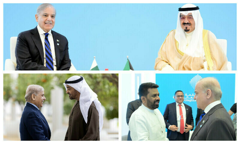 PM Shehbaz meets leaders of Kuwait, UAE and Sri Lanka to strengthen bilateral ties