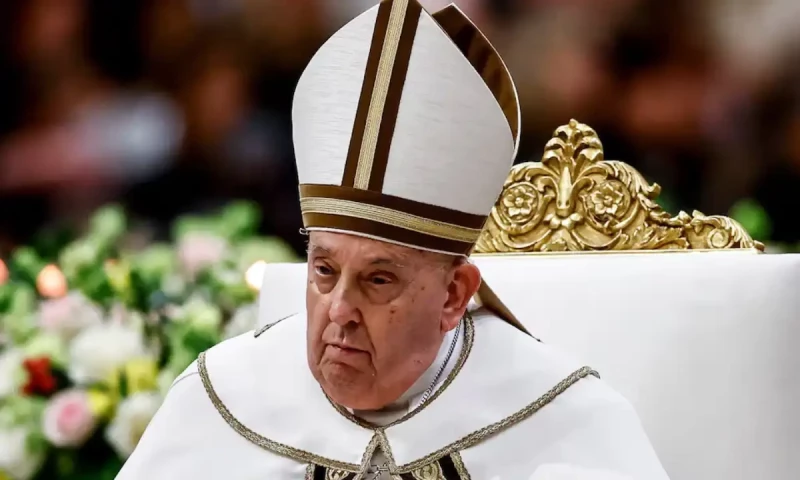 Pope Francis taken to hospital for bronchitis after struggling to speak
