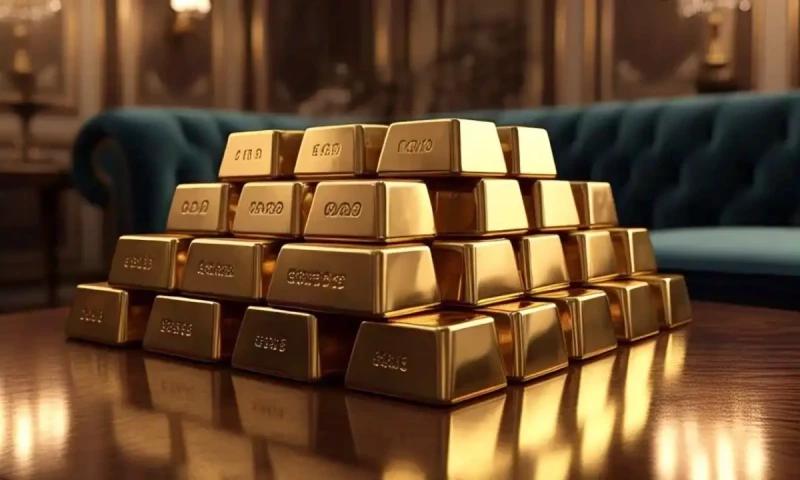 Gold gains on easing US dollar; Trump tariff moves eyed