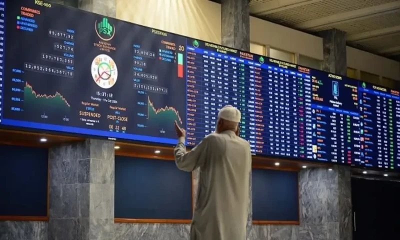Shares at PSX&rsquo;s benchmark index lose over 100 points in intraday update