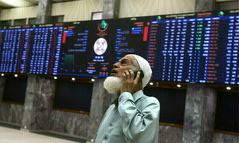 KSE-100 index experiences bullish trend with over 130 points loss in intraday trading