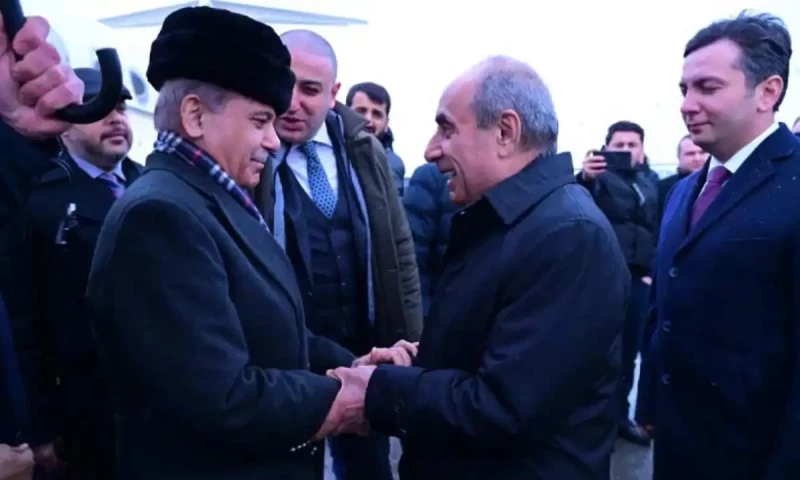 PM Shehbaz arrives in Azerbaijan on a two-day official visit