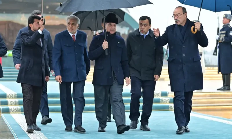PM Shehbaz arrives in Uzbekistan for two-day visit; key agreements expected