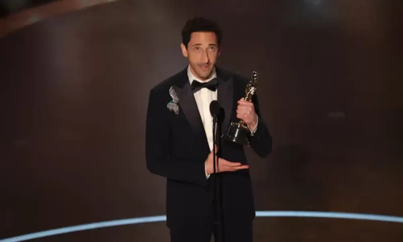Adrien Brody wins best actor Oscar for &lsquo;The Brutalist&rsquo; for second time