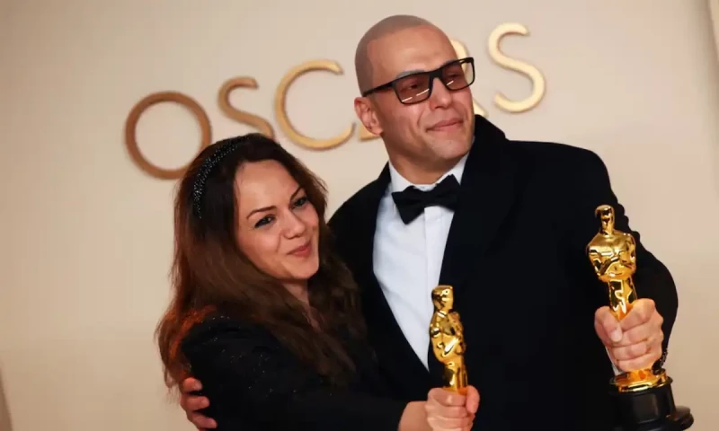 Shirin Sohani and Hossein Molayemi wins Oscar for film In the Shadow of the Cypress. Reuters