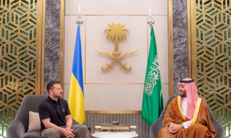 Zelenskiy lands in Saudi Arabia as US voices high hopes for Ukraine talks