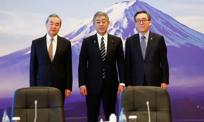 Japan, China, South Korea meet at geopolitical &lsquo;turning point in history&rsquo;