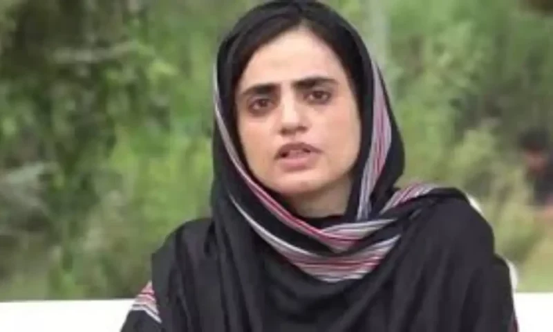 Baloch Yakjehti Committee organizer Mehrang Baloch sent to Quetta jail