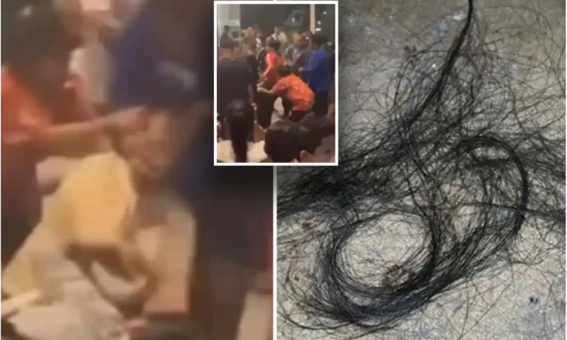 Women brawl over limited-edition handbags in sale, pulling hair as chaos erupts