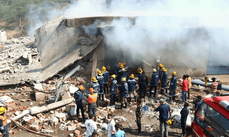 At least 18 killed in explosion at firecracker factory in Gujarat, India