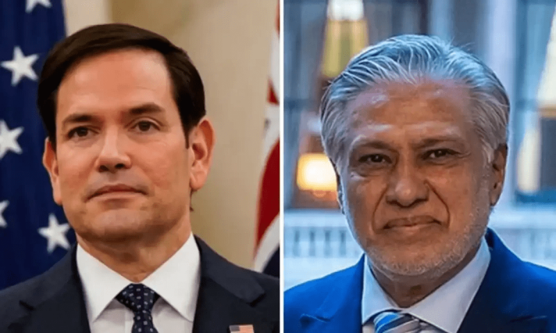 Dar, Rubio discuss bilateral ties and security cooperation