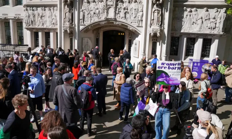 UK Supreme Court rules legal definition of woman based on &lsquo;biological sex&rsquo;