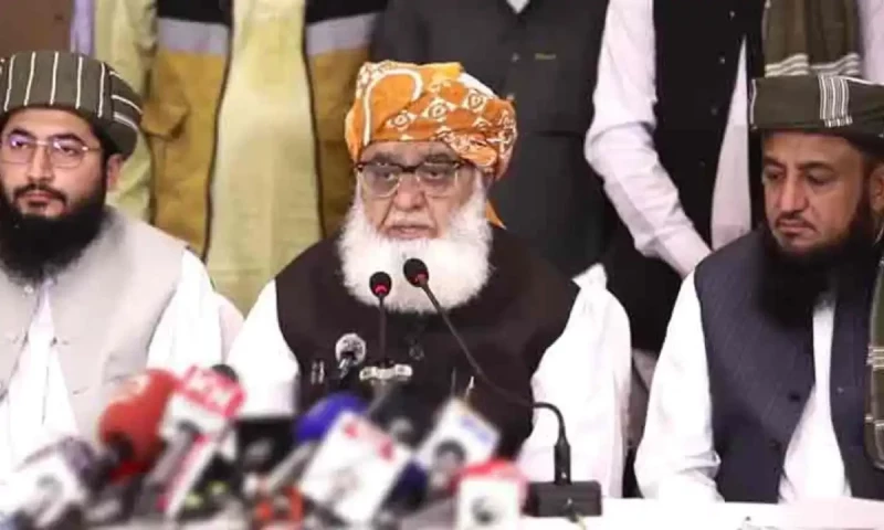 Fazlur Rehman declares: Nation united against India, not on Afghan front