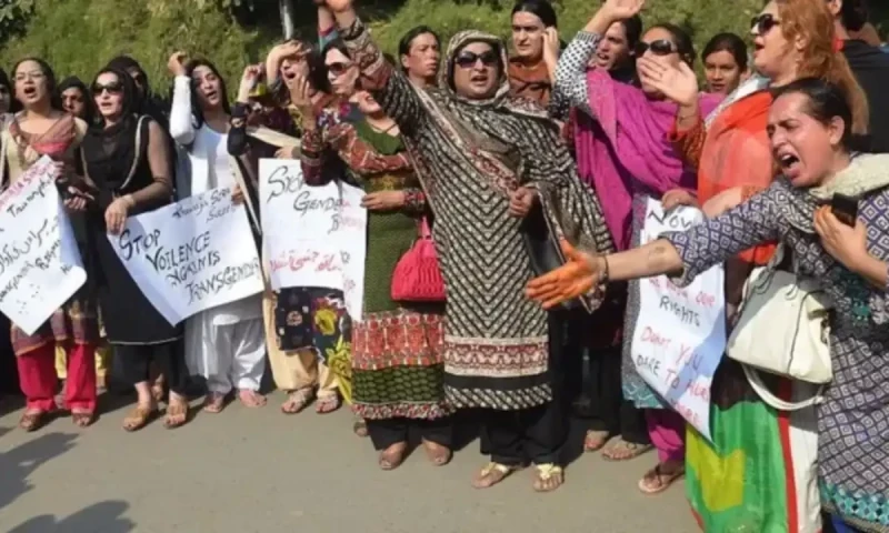 KP transgender community protests against extortion, police negligence