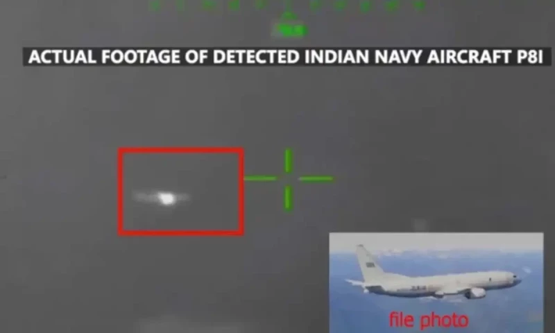 Pakistan Navy tracks Indian spy aircraft amid heightened regional tensions