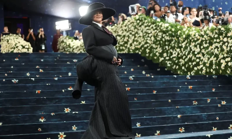 Rihanna reveals third pregnancy with A$AP Rocky at Met Gala