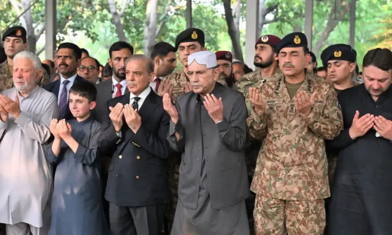 President, PM, COAS attend funeral of seven-year-old Irtaza Abbas Turi, martyred in Indian airstrike