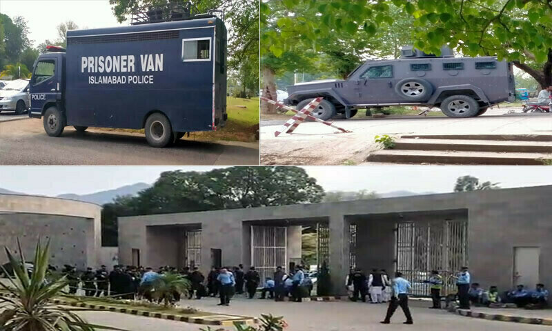 PTI supporters rally outside IHC to express solidarity with judiciary