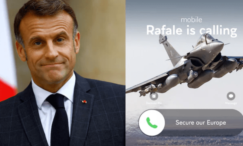 Macron&rsquo;s Rafale jet post sparks controversy