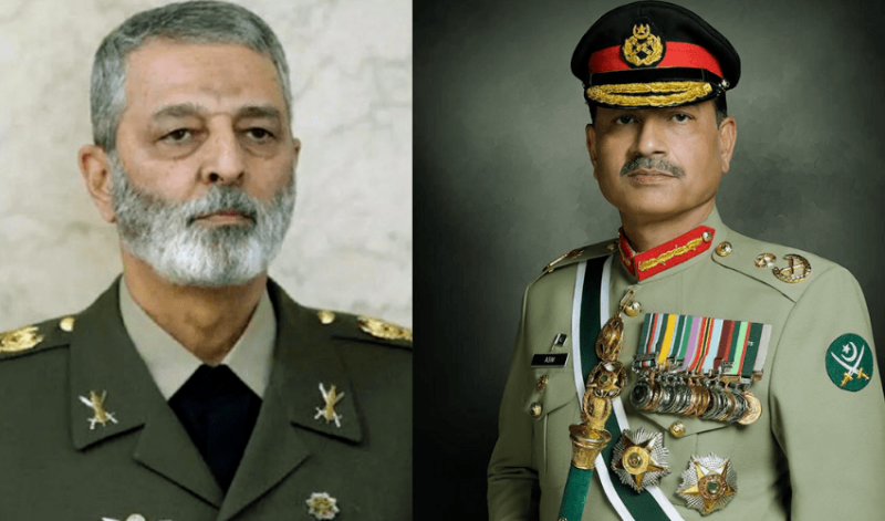 Iranian army chief telephones COAS, thanks Pakistan for support during war