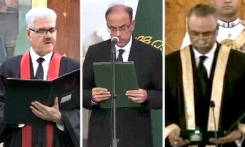 New chief justices take oath in Sindh, Peshawar, Islamabad high courts