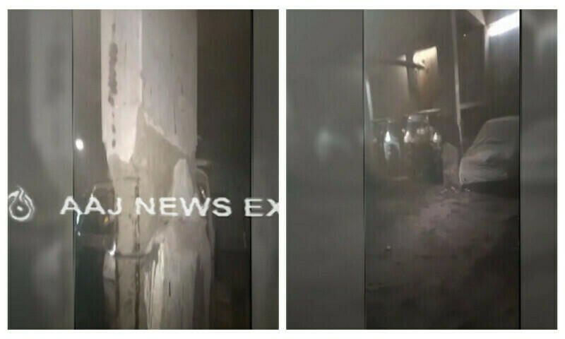 Lyari building collapse: Footage shows deadly cracks in pillars before fall