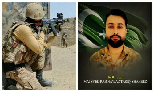 Major martyred, three Indian-sponsored terrorists killed in Awaran operation: ISPR