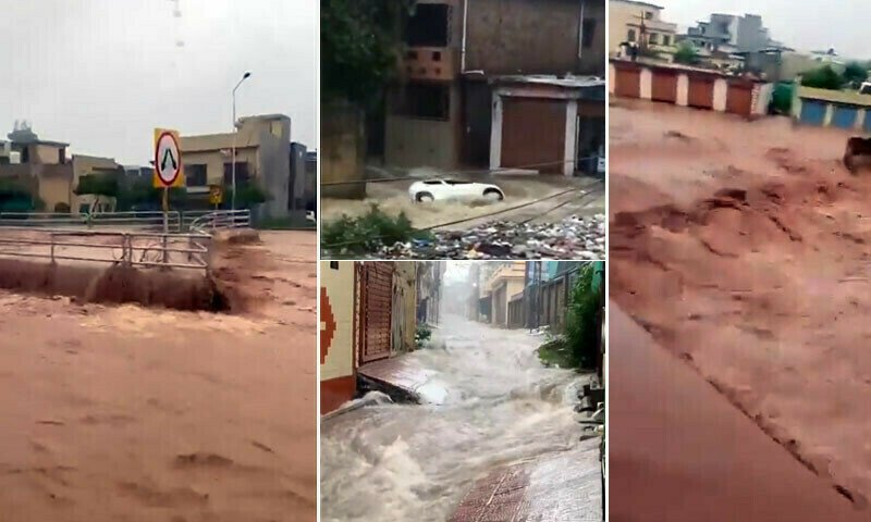 Severe rainfall causes destruction in twin cities