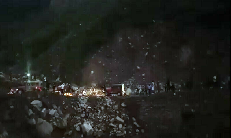 Cloud burst in Kaghan Valley triggers landsliding