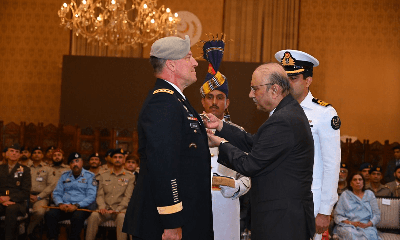 Pakistan confers Nishan-e-Imtiaz (Military) upon General Michael Kurilla