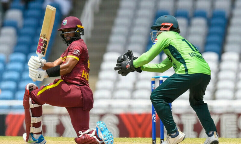 Pakistan struggles to chase giant target against West Indies