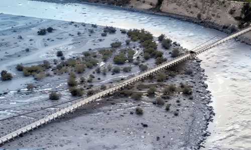 Asia&rsquo;s longest wooden bridge swept away by floods in Gilgit-Baltistan