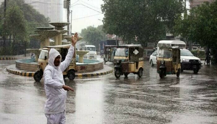 Heavy rain recorded in different areas of Karachi
