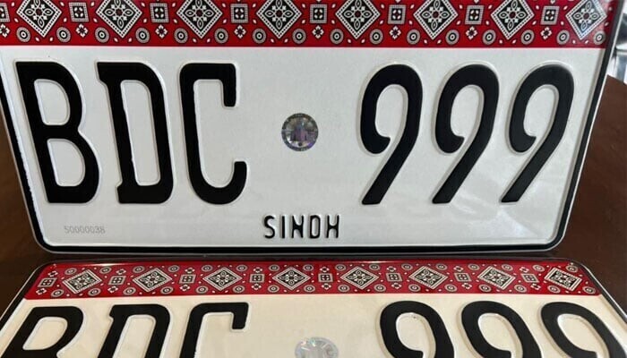 CM Sindh approves new vehicle number plate policy