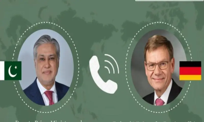 DPM Dar, German FM resolve to strengthen bilateral cooperation