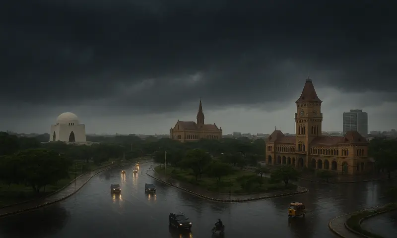 Rain continues to shower Karachi for second day