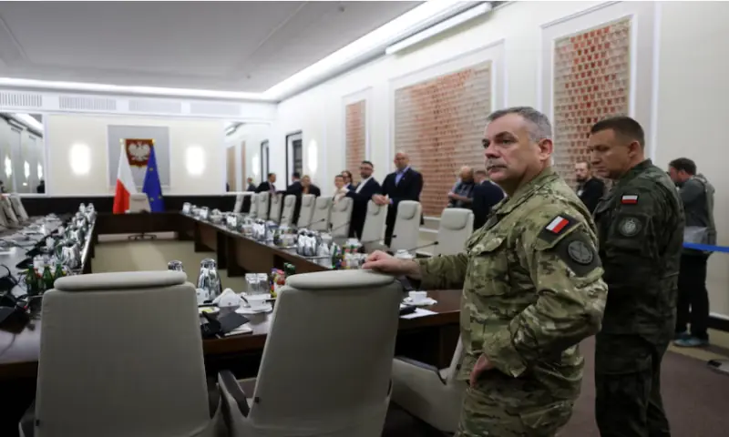 General Wieslaw Kukula, chief of the General Staff of the Polish Armed Forces, arrives for an extraordinary government meeting at the Chancellery of the Prime Minister, following violations of Polish airspace during a Russian attack on Ukraine, in Warsaw, on September 10, 2025. Reuters