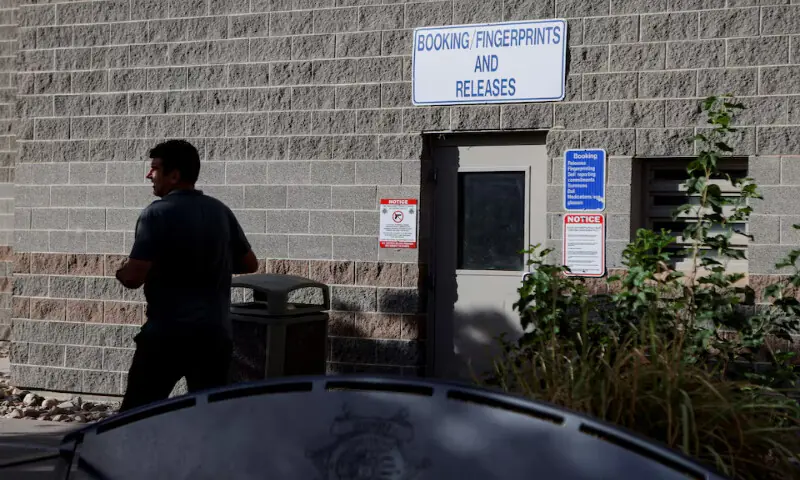 A person walks past Utah County Security Centre in Spanish Fork, where Tyler Robinson, the suspect in the fatal shooting of US conservative commentator Charlie Kirk, is currently being held, in Utah. – Reuters