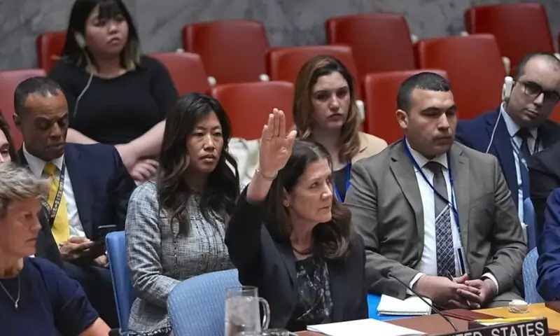 امریکا نےغزہ میں فوری جنگ بندی کی قرارداد پھر ویٹو کردی – World