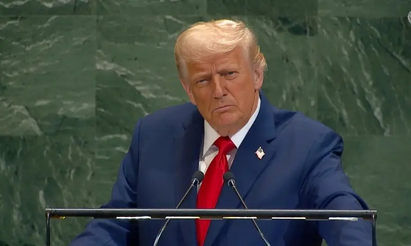 ’7 جنگیں رکوائیں، اقوام متحدہ کہیں نظر نہیں آئی‘: ٹرمپ کا جنرل اسمبلی اجلاس سے خطاب – World