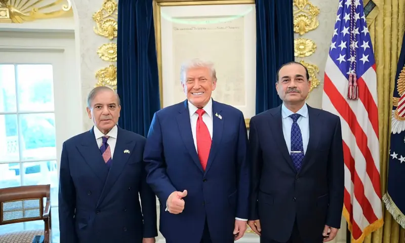 وزیراعظم شہباز شریف کی وائٹ ہاؤس میں صدر ٹرمپ سے ملاقات، فیلڈ مارشل بھی شریک – Pakistan