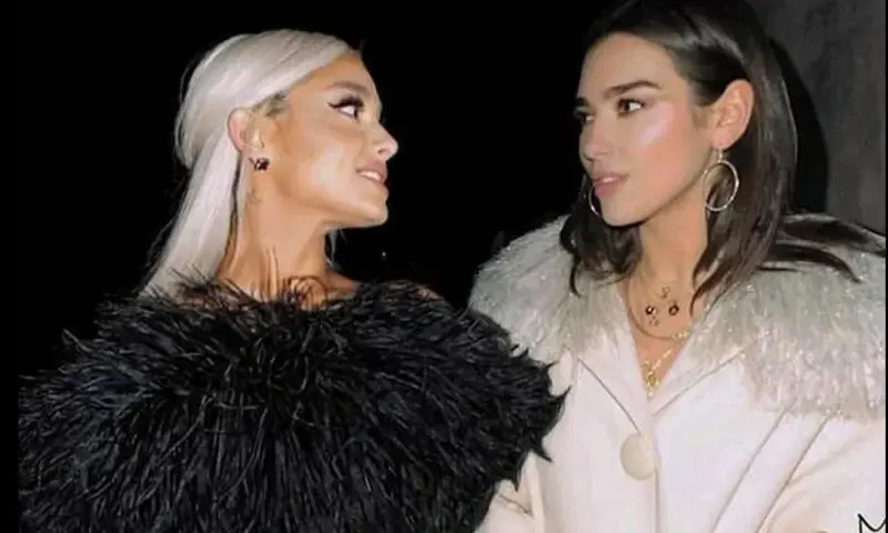 Unreleased Ariana Grande&ndash;Dua Lipa song leaks online amid collaboration rumors