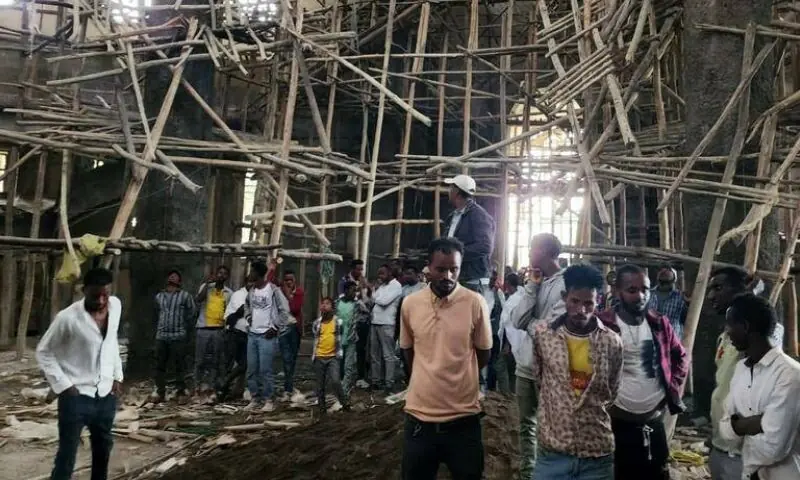 ایتھوپیا میں مذہبی تہوار کے دوران زیر تعمیر عمارت گر گئی، 36 افراد ہلاک – World