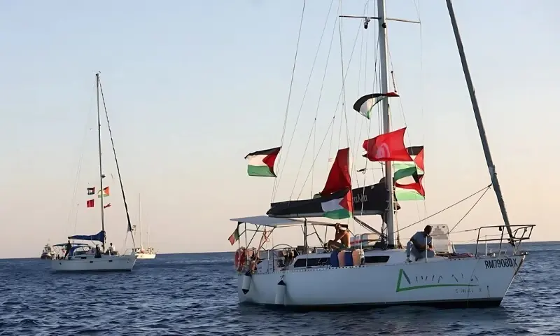 اسرائیل کا صمود فلوٹیلا کی آخری کشتی پر بھی قبضہ، یورپ کے مختلف ملکوں میں مظاہرے – World