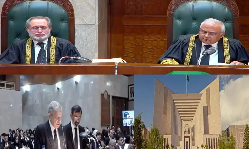 چھبیسویں ترمیم کیس: آئین میں جب تک ترمیم نہیں ہوتی اسی پر انحصار کرنا ہوگا، جسٹس امین الدین خان – Pakistan